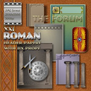 Roman Header Papers and Props Exclusive