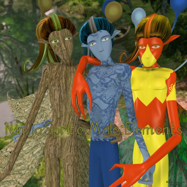   Ninja Sprite Male Elements [exc]