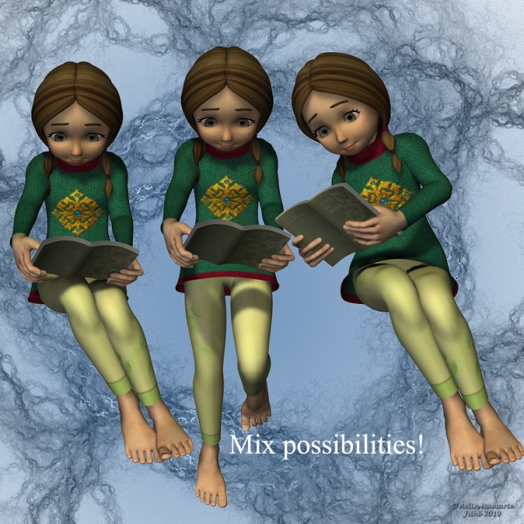   Sadie Reading Poses [exc]