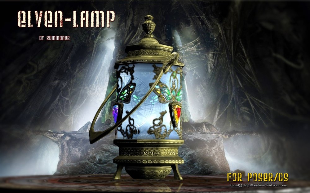 Elven Lamp - Exc - Click Image to Close