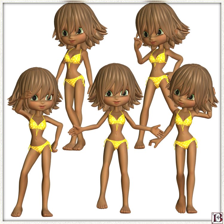   Cute Cookie Poses Set 2