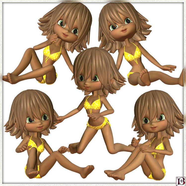  Cute Cookie Poses Set 2