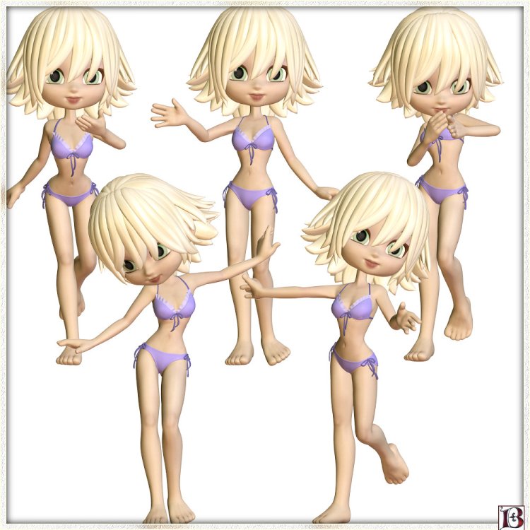   Cute Cookie Poses set 1 [exc]