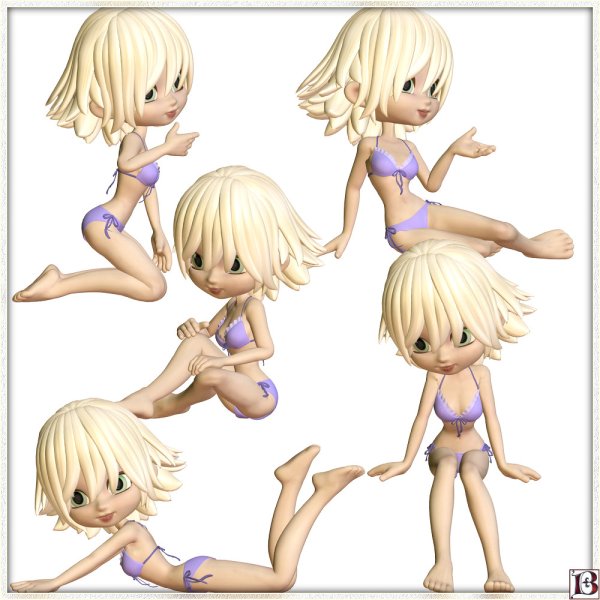   Cute Cookie Poses set 1 [exc]