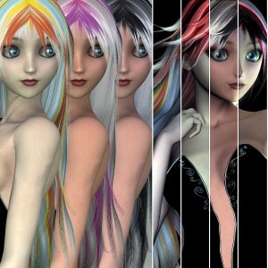  Rainbows Mitsu Hair