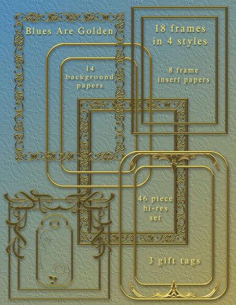   Blues and Golden Design Pack [exc]