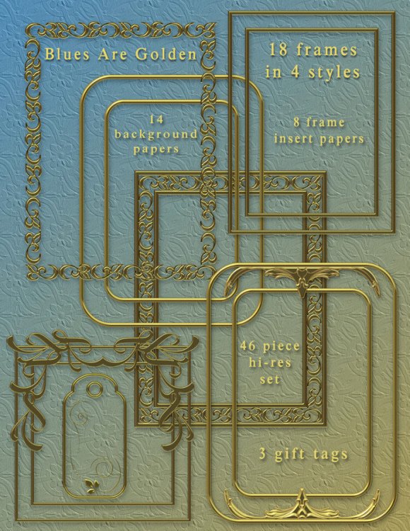   Blues and Golden Design Pack [exc]