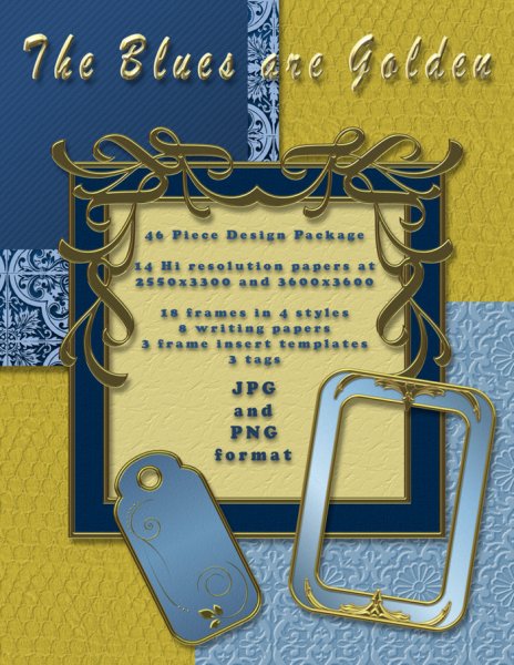   Blues and Golden Design Pack [exc]
