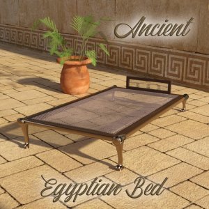   Ancient Egyptian Bed Iray