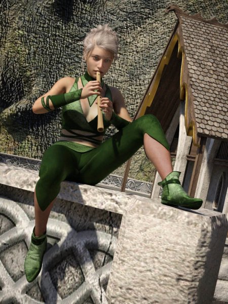   Fantasy Flute w/Poses G8/8.1F [Iray]