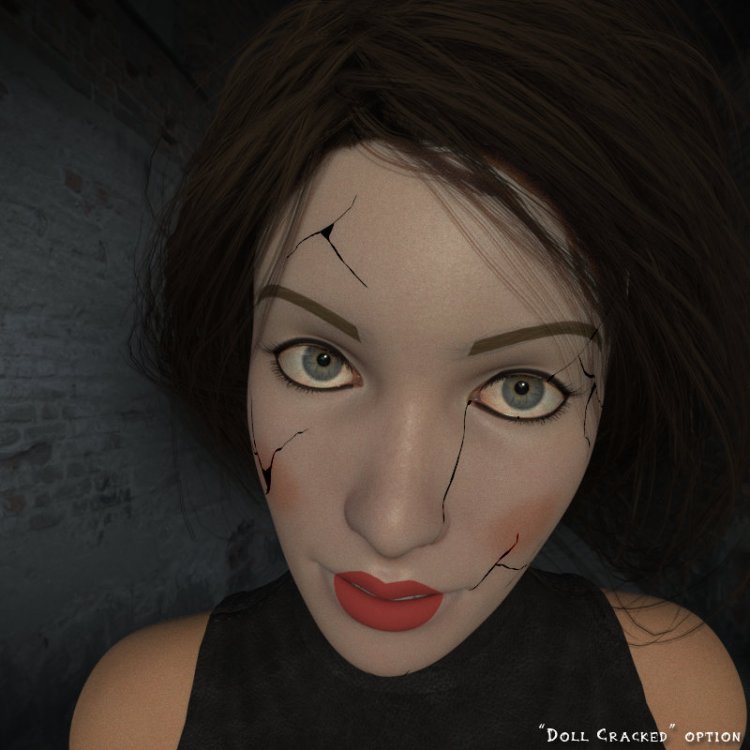   Halloween Makeup Creepy Dolls [LF]