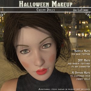   Halloween Makeup Creepy Dolls [LF]