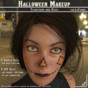   Halloween Makeup Scarecrow/Deer [LF]