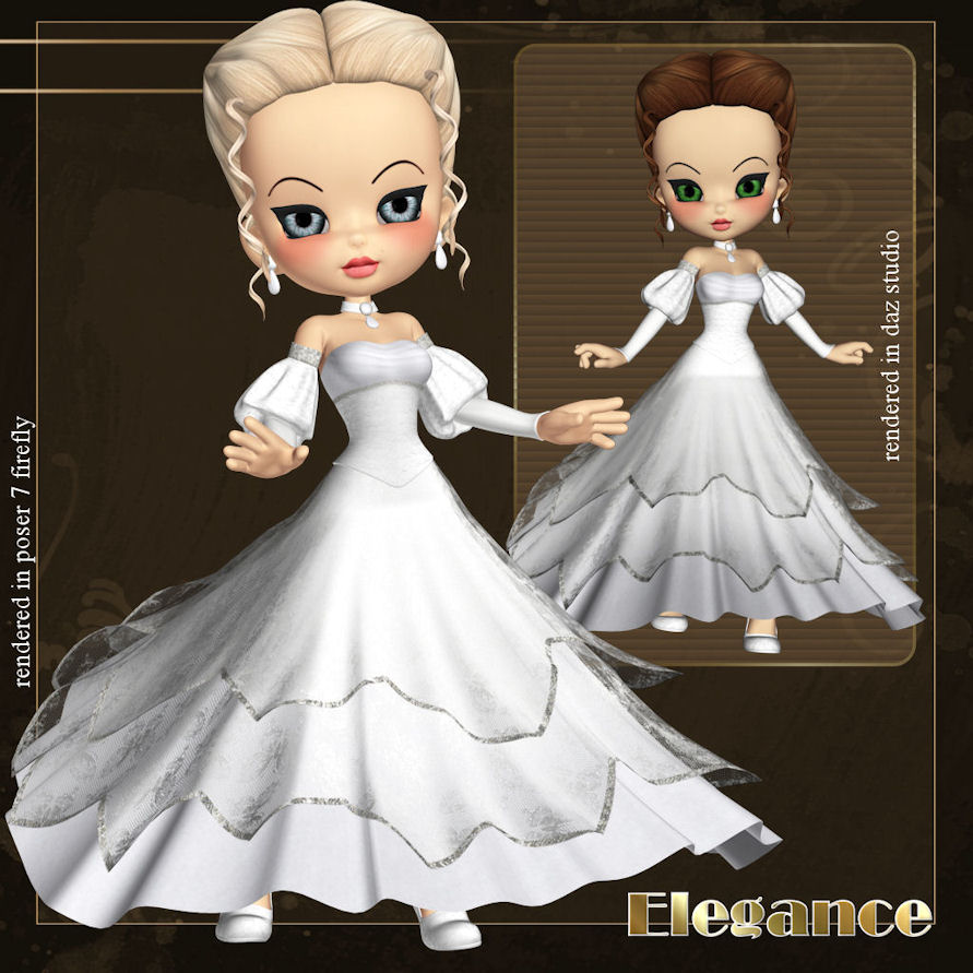 Elegance for Cookie Goth Gown - Click Image to Close