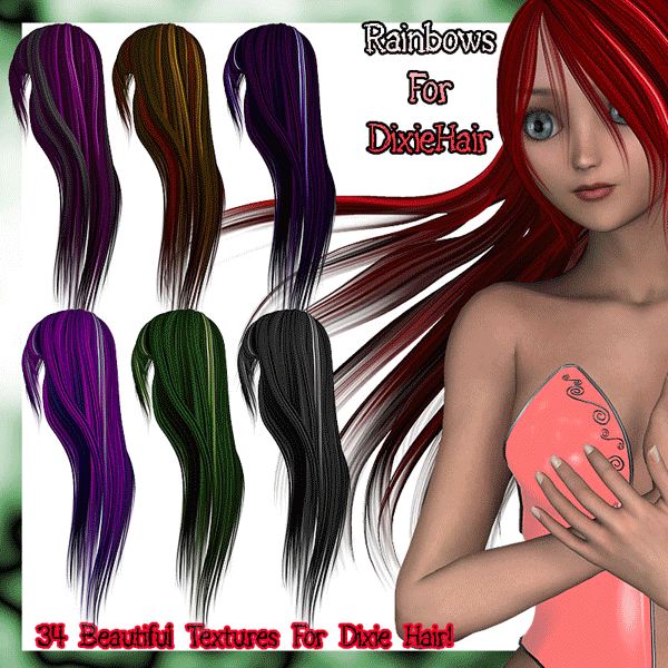   Rainbow Dixie Hair