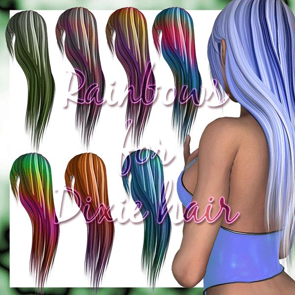   Rainbow Dixie Hair